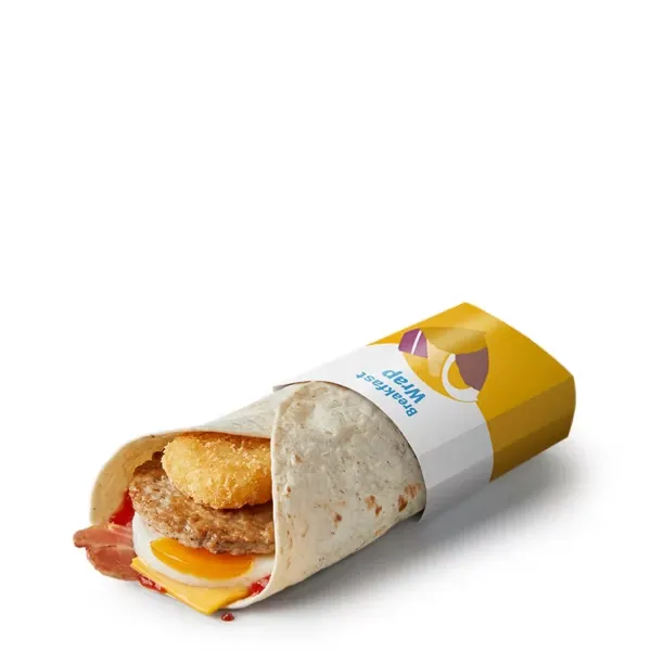 Breakfast Wrap with Ketchup