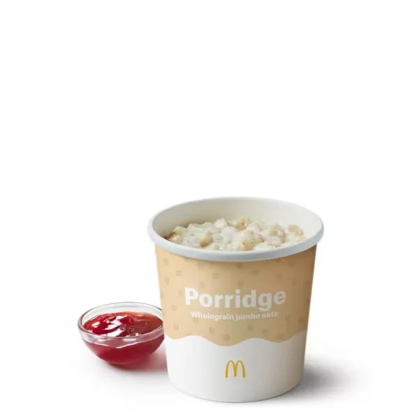 Porridge with Strawberry Jam
